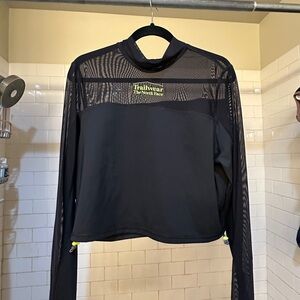 The North Face Black Trailwear QTM Mock Neck Long-Sleeve Shirt - Size XL